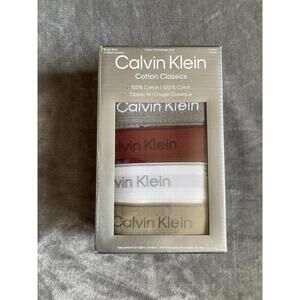 Calvin Klein Mens Classic Fit 100% Cotton Boxer Briefs 5 Pair Medium Underwear